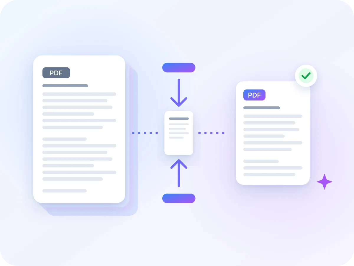 Un PDF épais compressé en un PDF fin